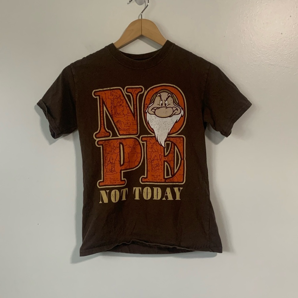 Disney World Kids Not Today Grumpy Short Sleeve Shirt